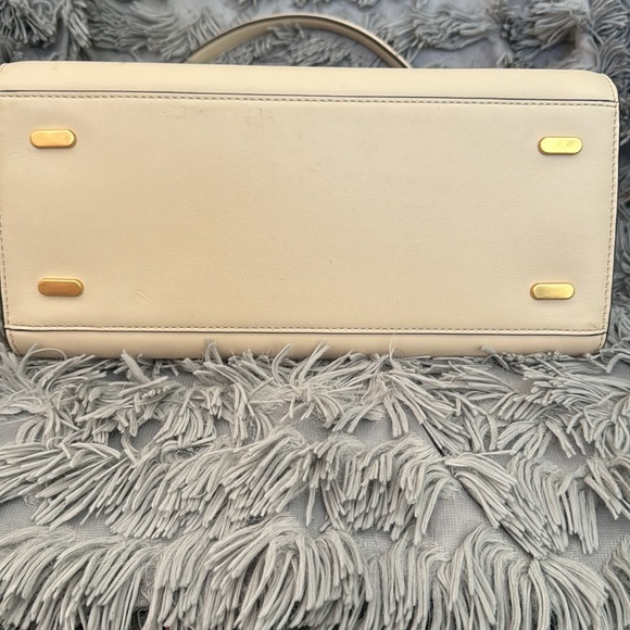 Tori Burch Lee Radziwill Double Medium Bag in gorgeous cream-colored leather!! - Picture 11 of 11